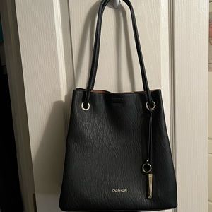 Calvin Klein black tote bag